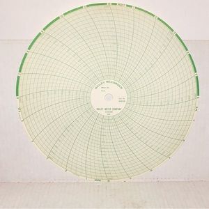 Graphic Controls Bailey 11" Circular Recorder Paper Model 1000K2000